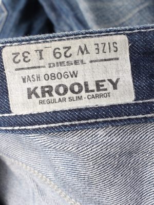 Vintage Diesel Krooley High Waist Unisex Denim Jeans W33 L33 Mid Blue J4624-127176
