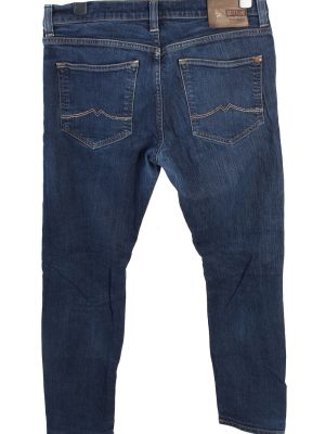 Vintage Mustang New Oregon Mid Waist Unisex Denim Jeans W35 L30.5 Dark Blue J4664-127676