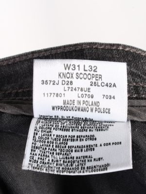 Vintage Lee Straight Leg Mid Waist Unisex Denim Jeans W32 L32 Charcoal J4687-128570