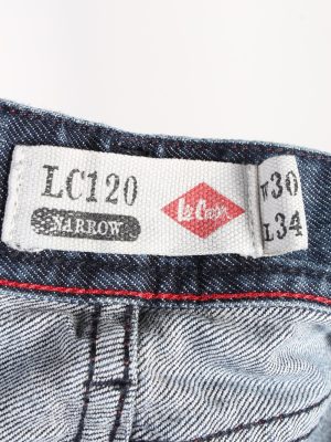 Vintage Lee Cooper LC120 Narrow Mid Waist Unisex Denim Jeans W31 L30.5 Dark Blue J4697-128489