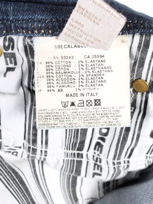 Vintage Diesel Lowky Stretch Low Waist Womens Denim Jeans W30 L30 Dark Blue J4713-128671