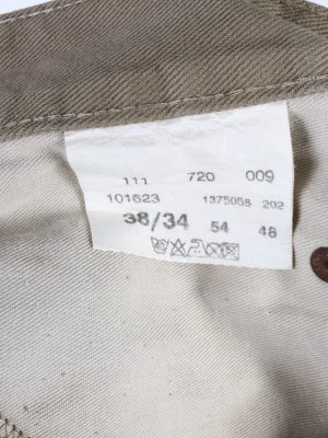 Vintage Mustang Straight Leg High Waist Unisex Denim Jeans W36 L33 Cream J4785-129245