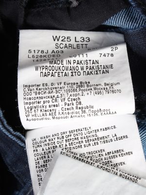 Vintage Lee Scarlett Low Waist Straight Womens Denim Jeans W27 L31 Dark Blue J4852-129524