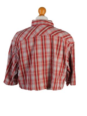 Vintage Marlboro Classics Womens Croped Top Shirt Short Sleeve L Red CRTOP14-132262