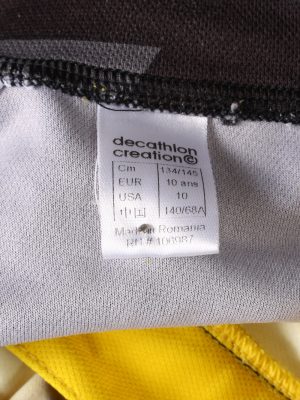 Vintage Decathlon Unisex Cycling Jersey Short Sleeve Half Zip With Back Pockets Chest 34" Multi CW0735-131865