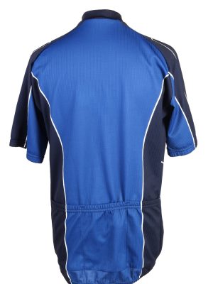 Vintage TCM Unisex Cycling Jersey Short Sleeve Half Zip With Back Pockets L Blue CW0737-131874