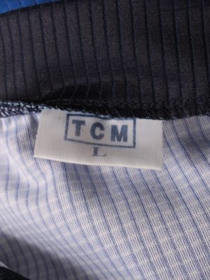 Vintage TCM Unisex Cycling Jersey Short Sleeve Half Zip With Back Pockets L Blue CW0737-131875
