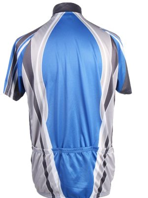 Vintage Crane Unisex Cycling Jersey Short Sleeve Half Zip With Back Pockets L Blue CW0744-131909