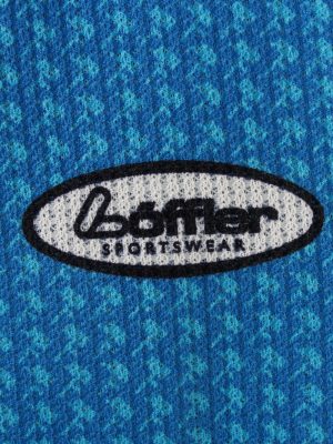 Vintage Loffler Unisex Cycling Jersey Short Sleeve Half Zip With Back Pockets Chest 45" Blue CW0748-131931