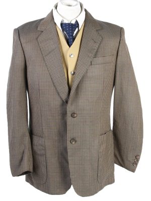 Vintage Tweed Burberry Classic Blazer Jacket Chest 44" Multi HT2828-0