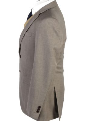 Mens Blazer Jacket Lined 100% Wool Slim Fit Size 38R Cream HT2832-131074