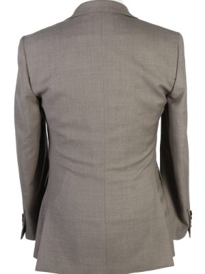 Mens Blazer Jacket Lined 100% Wool Slim Fit Size 38R Cream HT2832-131075