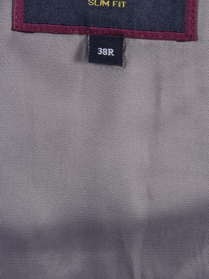 Mens Blazer Jacket Lined 100% Wool Slim Fit Size 38R Cream HT2832-131076