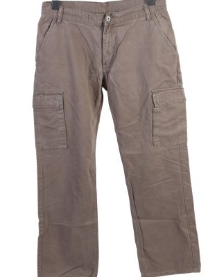 Vintage Mustang Mid Wasit Straight Unisex Jeans W34 L31 Brown J4945-0