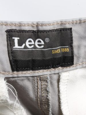Vintage Lee New Jersey High Waist Unisex Chinos Jeans W30 L32 Grey J4980-130293