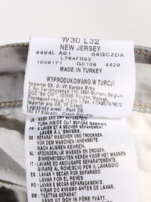 Vintage Lee New Jersey High Waist Unisex Chinos Jeans W30 L32 Grey J4980-130294