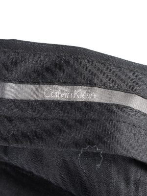 Vintage Calvin Klein Mens Slacks Suit Pants Trousers W35 L34 Black J5002-130385