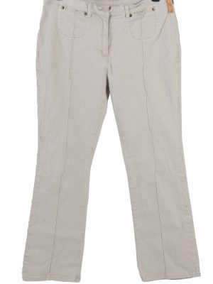 Vintage Eagle Boot Cut Womens Pants Trousers W36 L30 Cream J5038-0