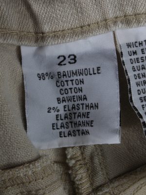 Vintage Eagle Boot Cut Womens Pants Trousers W36 L30 Cream J5038-130530