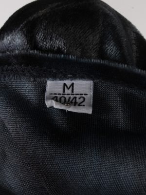 Vintage Womens Velvet Blouse Top Short Sleeve Size 40/42 Grey LB309-131650