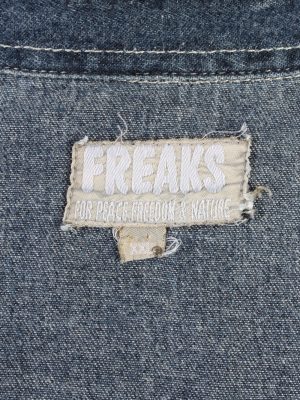 Vintage Freaks Nostalgic Volkswagen Beetle Printed Unisex Long Sleeve Denim Shirt XXL Dark Blue SH3972-132126