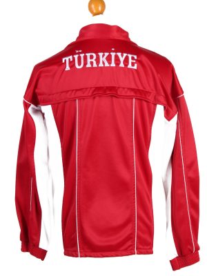Nike Mens Tracksuit Top Turkey Vintage Full Zip Size S Red -SW2549-131261