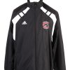 Adidas Mens Tracksuit Top Chapman Football Vintage Full Zip Lined Size M Black -SW2554-0