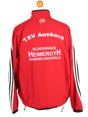 Adidas Mens Tracksuit Top TSV Ausbach Vintage Full Zip Lined Size 40/42 Red -SW2556-131289