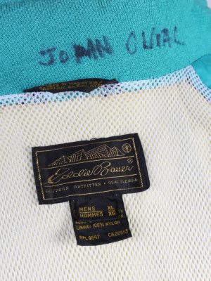 Vintage Eddie Bauer Waterproof Raincoat Festival Outdoor Jacket Mens XL Green -SW2573-132779