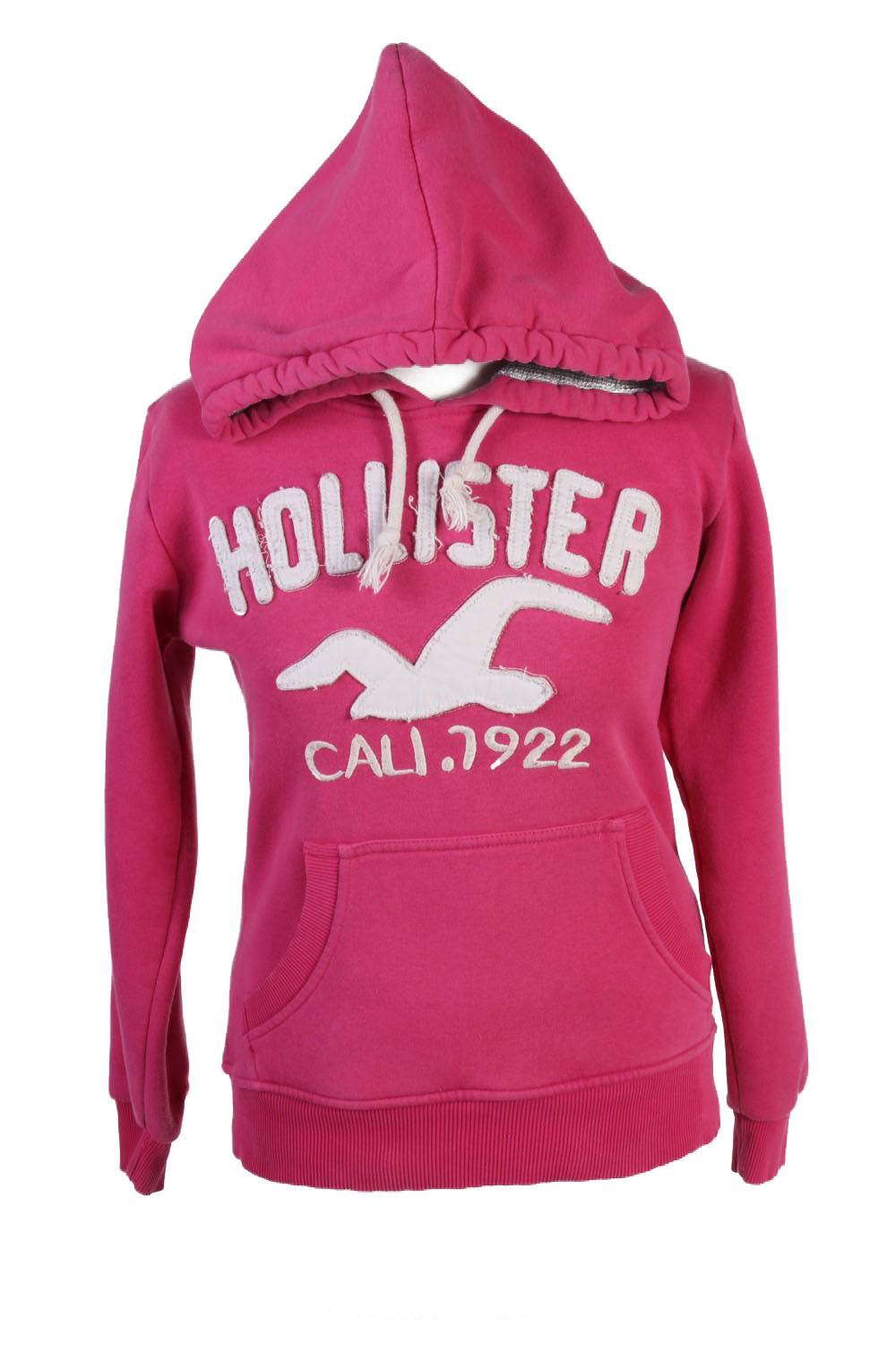 Hollister Hoodie Sweatshirt Top Womens Pink M - Pepper Tree London