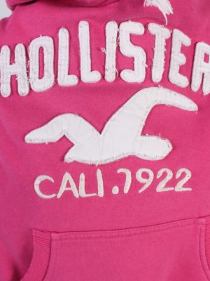 Vintage Hollister Hoodie Sweatshirt Top Womens Chest 37" Pink -SW2589-133574