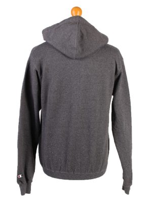 Vintage Champion Full Zip Hoodie Sweatshirt Top Unisex S Grey -SW2598-133611