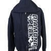 Vintage Champion Full Zip Hoodie Sweatshirt Top Unisex L Navy -SW2599-0