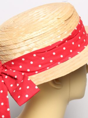 Vintage Womens Summer 100% Straw Trilby Hat Beige HAT1488-135095