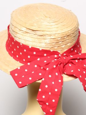 Vintage Womens Summer 100% Straw Trilby Hat Beige HAT1488-135096