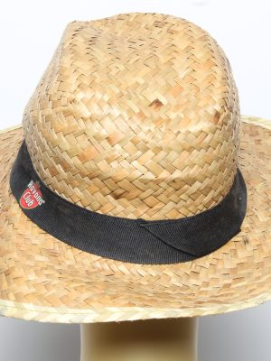 Vintage Womens Summer 100% Straw Trilby Hat Brown HAT1490-135104