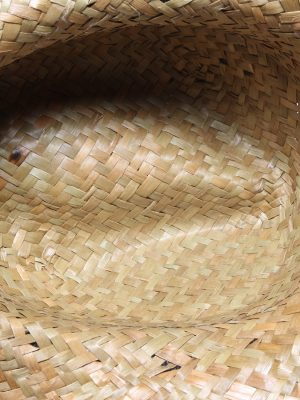 Vintage Womens Summer 100% Straw Trilby Hat Brown HAT1490-135105