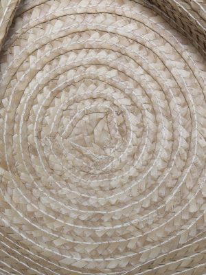 Vintage Womens Summer 100% Straw Trilby Hat Brown HAT1494-135121