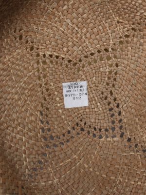 Vintage Womens Summer 100% Straw Trilby Hat Brown HAT1496-135129