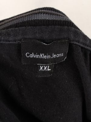 Vintage Calvin Klein Mens T-Shirt Tee Crew Neck XXL Black TS387-136161