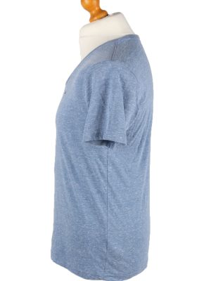 Vintage Tommy Hilfiger Mens T-Shirt Tee V Neck M Blue TS401-136215