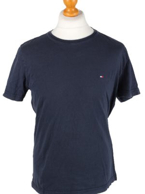 Vintage Tommy Hilfiger Mens T-Shirt Tee Crew Neck L Navy TS406-0