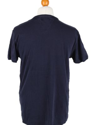 Vintage Tommy Hilfiger Mens T-Shirt Tee V Neck Navy TS409-136248