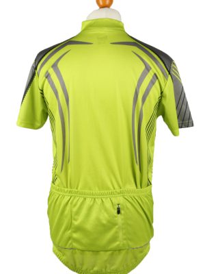 Vintage Crivit Unisex Cycling Jersey Short Sleeve Half Zip With Back Pockets L Green CW0780-140022