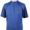 Vintage New Spirit Unisex Cycling Jersey Short Sleeve Half Zip With Back Pockets L Blue CW0788-0