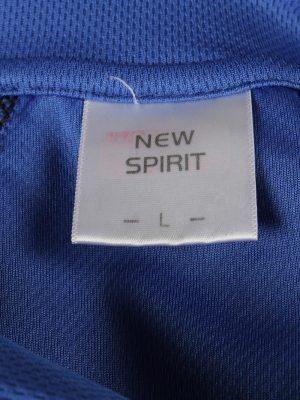 Vintage New Spirit Unisex Cycling Jersey Short Sleeve Half Zip With Back Pockets L Blue CW0788-140055