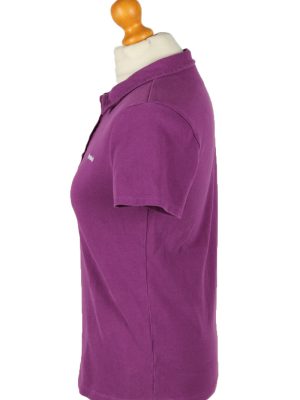 Vintage Reebok Womens Polo Shirt Top Short Sleeve Plain M Purple -PT1246-136553