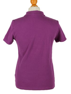 Vintage Reebok Womens Polo Shirt Top Short Sleeve Plain M Purple -PT1246-136554