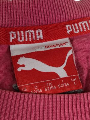 Vintage Puma Womens T-Shirt Tee Crew Neck L Pink TS443-136433