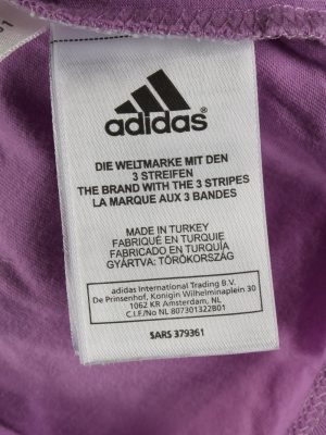 Vintage Adidas Womens T-Shirt Tee Crew Neck Purple TS450-136461